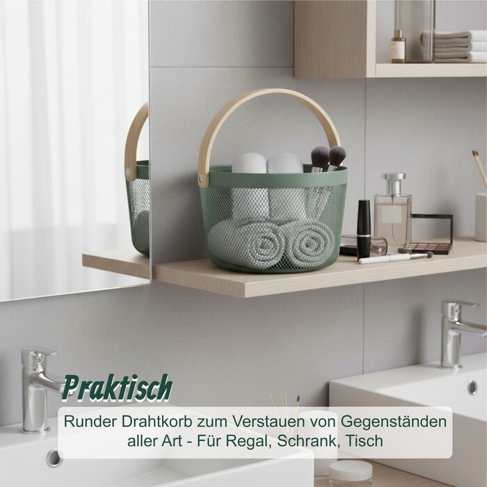 Кошик-органайзер Relaxdays на коліщатках з ручкою