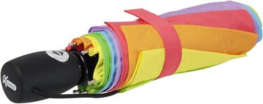 Легка суцільна кишенькова парасолька з автоматичним закриттям - середній клас - Rainbow
