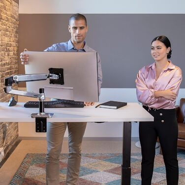 Кріплення для монітора Ergotron LX з алюмінію: регулювання 33 см, підтримка до 34 дюймів, 10 років гарантії