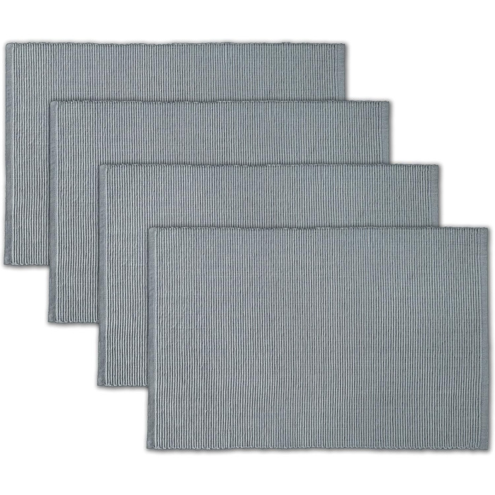 Тканинні серветки на стіл AVKA Studio, 33 x 48 см, сірі, 4 шт. - 100% бавовна, для дому та свят