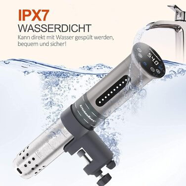 Су-від кухонний прилад KitchenBoss 1100W з LED дисплеєм, IPX7, 40-90°C