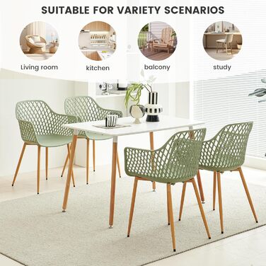 Набір садово-розслаблюючих крісел 4 шт. для тераси, балкону та саду, 120 кг, сіро-зелений