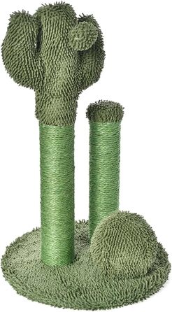 Ські основи кактусова кішка дряпає потрійні стовпи з бовтається м'ячем, великі, 27 дюймів
