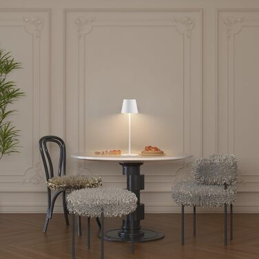 LED-лампа K-Bright 2 шт. з регулюванням яскравості, акумуляторна, бездротова, перезарядна, 3000K/4000K/6000K, 3 колірні температури, USB-C, IP54, водонепроникна, білий (2 шт.)