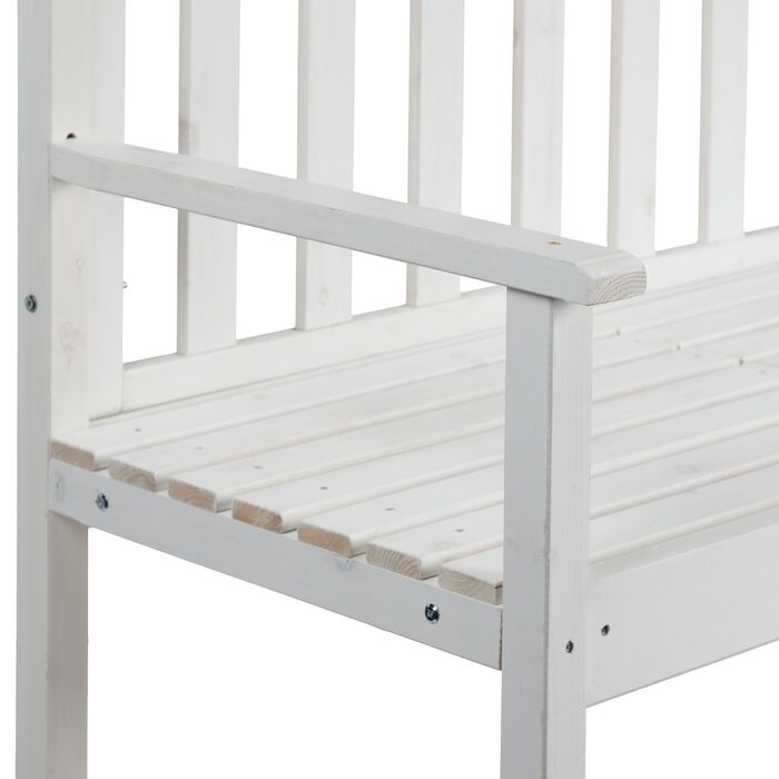 Відпочинкова лавка Relaxdays з білим столиком