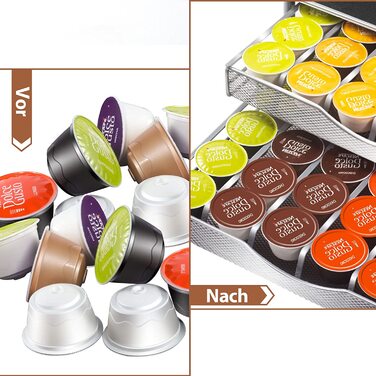 Тримач для капсул кави MASTERTOP для Dolce Gusto, 2 яруси, 72 капсули, органайзер, з мікрофіброю для чищення