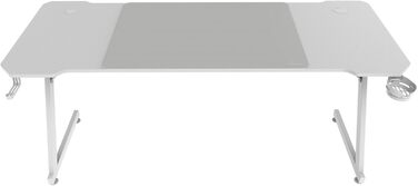 Стол Mars Gaming MGD-ERGOPRO: електричний, регульована висота 73-118 см, карбонова поверхня, металева конструкція, підставка для навушників, керування кабелями, 110x60 см, білий