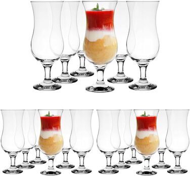 Набір склянок для коктейлів Glasmark Krosno: 6 склянок Long Drink, 420 мл, для коктейлів, джина, води, смузі, десертів. Можна мити в посудомийній машині