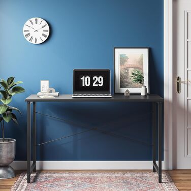 Комп'ютерний стіл CubiCubi: компактний, 100x48x75 см, для офісу/дому, металевий каркас, білий (також 120x48 см, чорний)