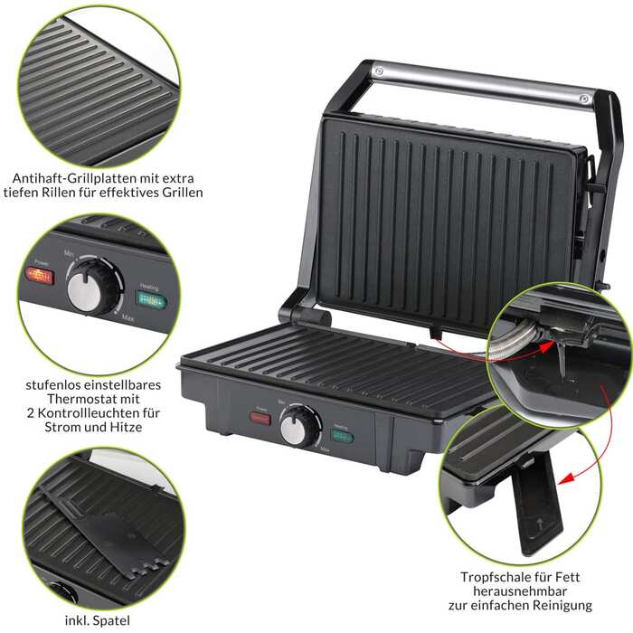 Контактний гриль Silver 1600W