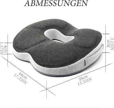 Ортопедична протипролежнева подушка-кільця (донат) від геморою, проблем з простатою, копчиком та ішіасом, сіра