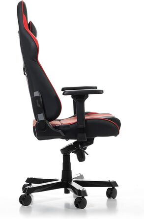 Геймерське крісло DXRacer King K99, шкірозамінник, чорно-червоне, до 200 см