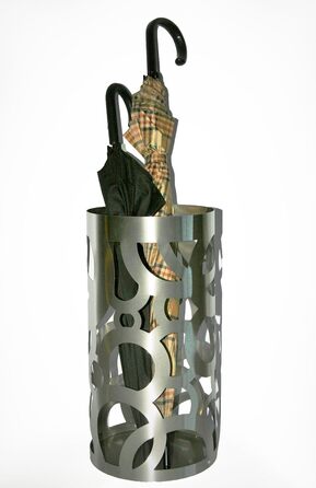 Підставка для парасольки Design Парасолька закрита, 23 x 23 см, матова нержавіюча сталь, Бренд Szagato, Зроблено в Німеччині (підставка для парасольки, тримач для парасольки, тримач для парасольки матовий) (A02 Дизайнерське коло)