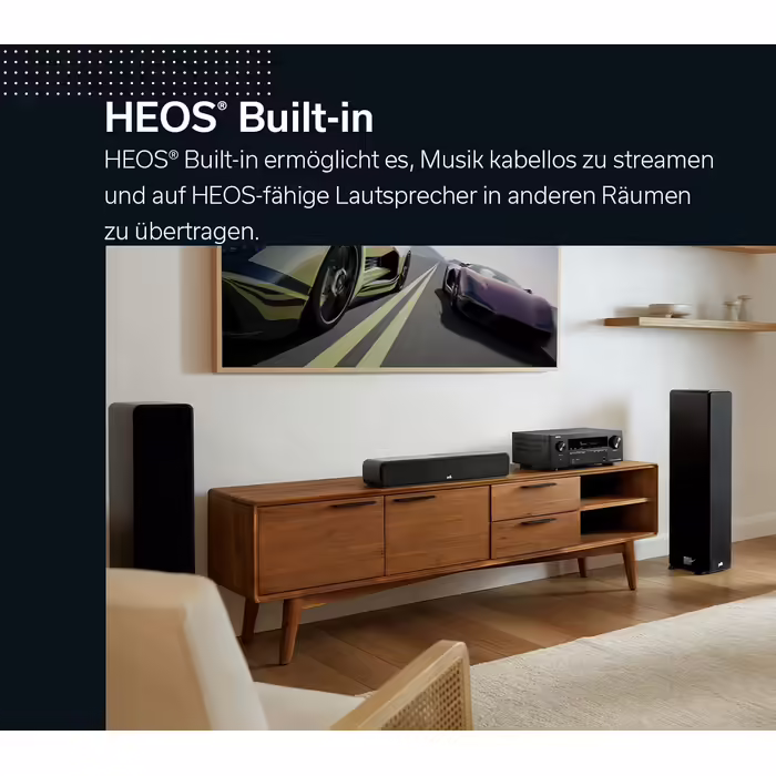 Denon AVR-S970H AV-ресівер 7.2, Hi-Fi підсилювач з Dolby Atmos, DTS:X, 8K HDMI, Bluetooth, Wi-Fi, AirPlay 2, HEOS, Alexa, чорний