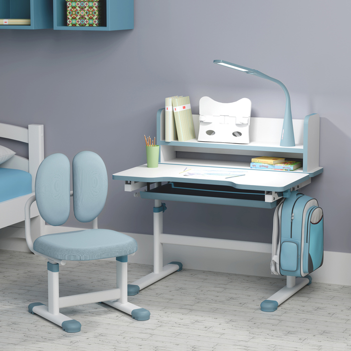 Комплект меблів Evo-Kids (стіл+стілець+полиця+лампа) BD-24 Blue (арт. BD-24 BL)
