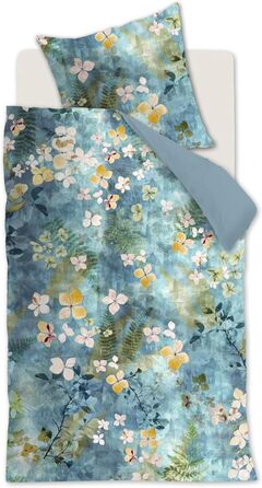 Постільна білизна Morning Whisper Mako Satin Колір Синій Зелений Розмір 135x20080x80 Квіткові квіти двосторонній дизайн