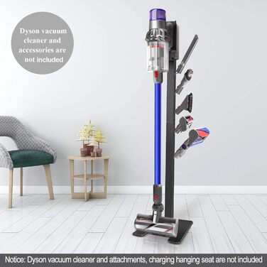 Підставка Bison для акумуляторного пилососа Dyson - органайзер для кронштейна V6, V7, V8, V10, V11, DC30-35 (чорний)