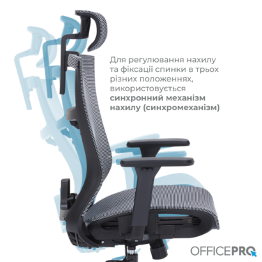 Крісло офісне OfficePro Balance OC620-B-DG-DG