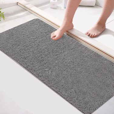 Нековзний килимок для душу, М'який комфортний безпечний килимок для ванни 60 х 60 см, антибактеріальний килимок для ванної з дренажними отворами, нековзний килимок для душа для ванної та вологих приміщень (80 х 40 см)
