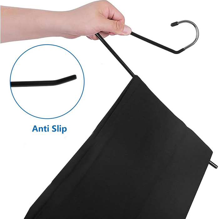 Вішалки для штанів VIDETOL, 35 шт., метал, 35x15 см, неслизькі, для джинсів, штанів, рушників, костюмних штанів