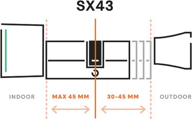 Розумний дверний замок без ключа SX-43, сріблястий