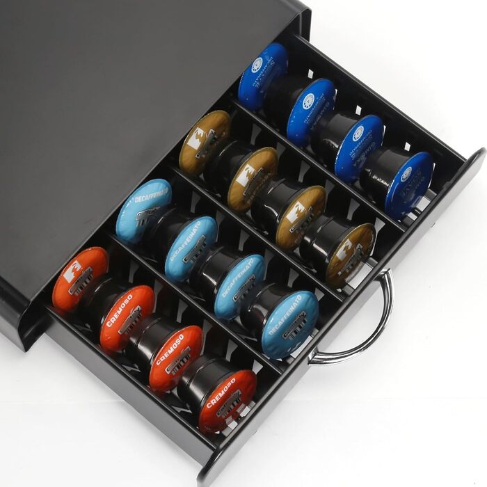 Тримач для капсул кави Cafissimo, металевий, чорний (40 капсул)