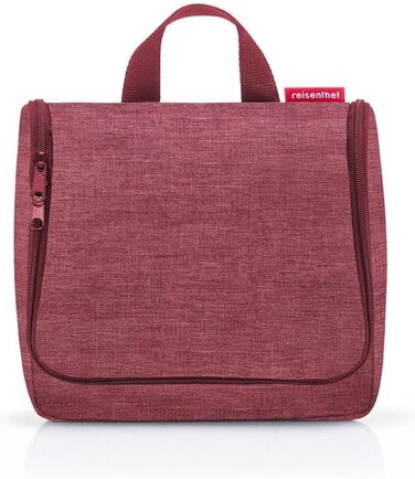 Сумка-органайзер для туалетних аксесуарів Reisenthel Twist Maroon з гачком, водонепроникний матеріал