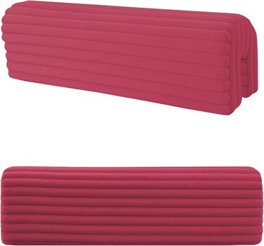 Захист для ліжечка дитячого бордюром: бортик-подушка від випадання (бордовий, 70 см)