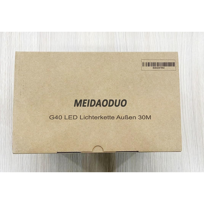 Ланцюжок прикрас для дому та саду 30м LED ST45, теплі світлодіоди 2700K, E27, IP65, вологостійкий, для вечірок та святкування