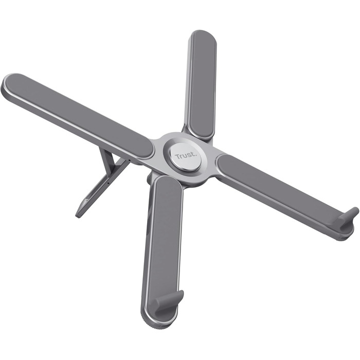 Підставка для ноутбука Trust Zeff, регульована висота, 16 дюймів, складна, чорна