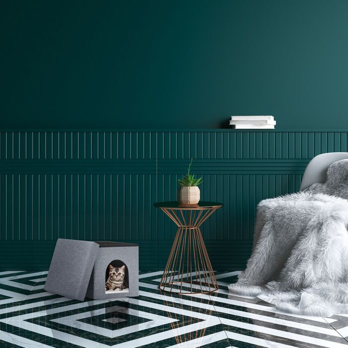 Будиночок для котів Relaxdays, сірий, складаний