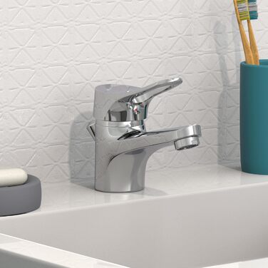 Змішувач для ванної кімнати Verona з витяжною штангою та комплектом зливу, однозахватний, хром