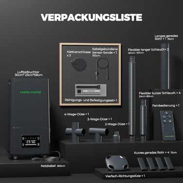 Увлажнитель воздуха MARS HYDRO Plant Humidifier 6L с таймером, регулировкой влажности и бесшумной работой для теплиц, гроубоксов и комнатных растений