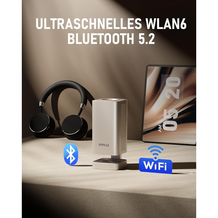 Mini проєктор Smart Beamer 4K з автофокусом, WiFi6, Bluetooth, 28000 люмен, підтримка Netflix та Dolby Audio. Підходить для домашнього кінотеатру та використання на вулиці. Сумісний з телефонами та ПК.