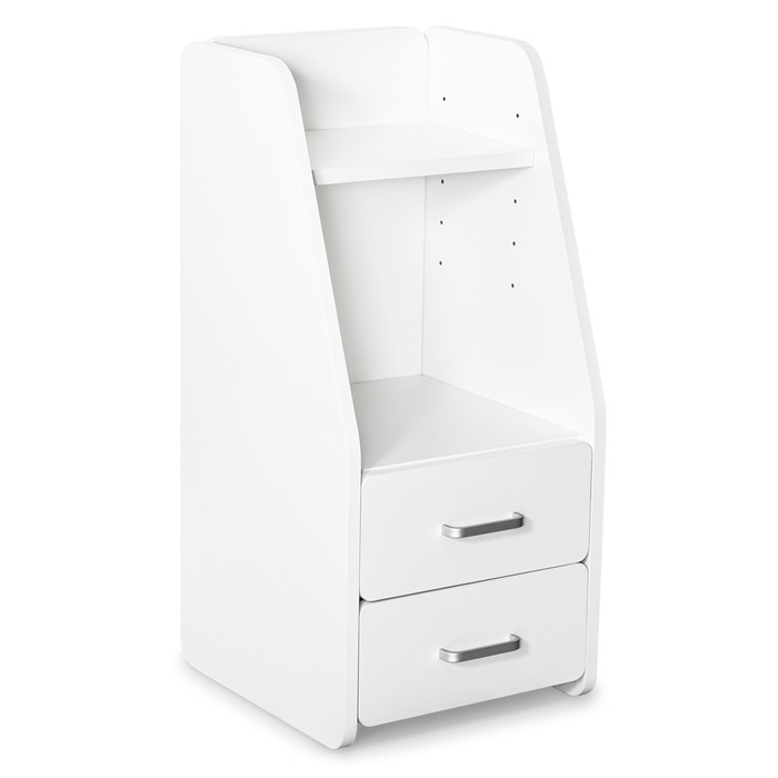 Тумбочка Mealux BD-C12 White з надбудовою (арт. BD-C12 W)
