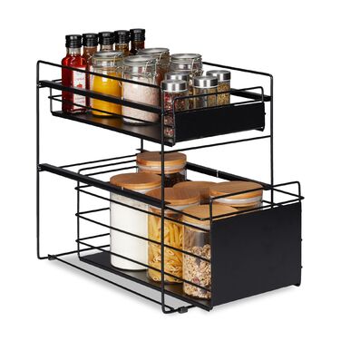 Поличка з висувними ящиками Relaxdays з 2 кошиками