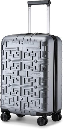 Ручна поклажа Supercase TSA PP Hard Shell 4 колеса 55x35x23см (сріблястий, 20')