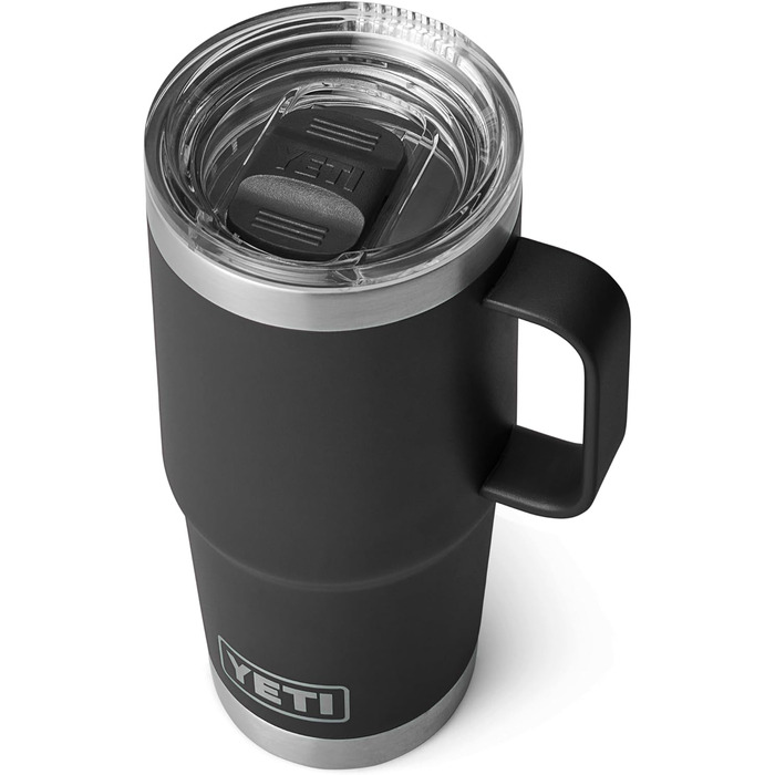 Термос YETI Rambler з кришкою Stronghold, чорний, 20 oz (591 ml)