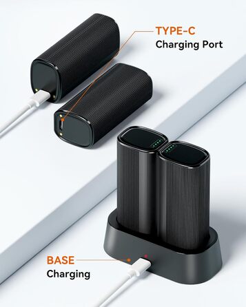 Електричні грілки для рук KINREECELL 2 шт., 4 рівні нагріву до 136°F, батарейні, компактні, час роботи до 16 годин, для гольфу, катання на лижах, кемпінгу, зимові подарунки