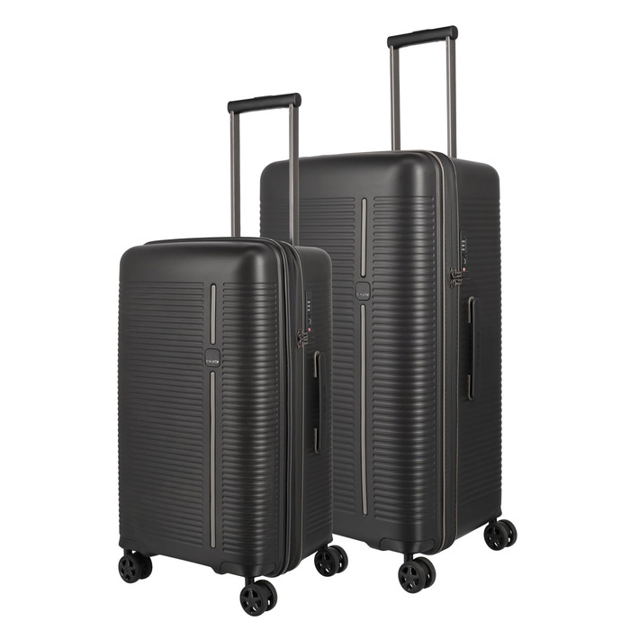 Набір валіз Travelite Roomer: 2 шт. (L/M), чорний, з TSA замком, розширювані