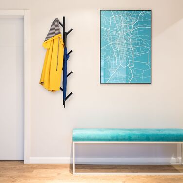 Настінна вішалка Relaxdays з 8 гачками