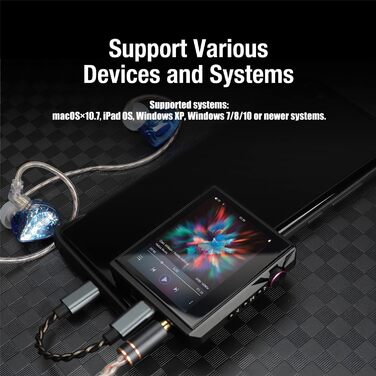 Портативний Hi-Res музичний плеєр AP80 PRO-X з Bluetooth, MQA, двома ESS9219C DAC, підтримкою MQA 8X, LDAC, apt-X, AAC, USB DAC, DSD256, HiBy Link, симетричний вихід