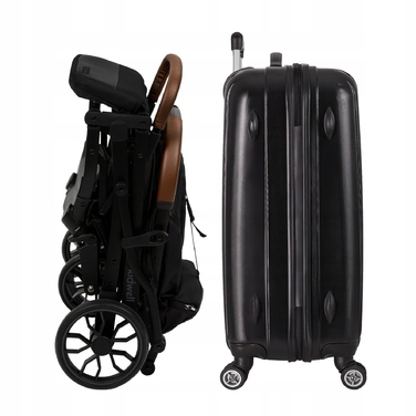 Компактна прогулянкова коляска Kidwell Colmer UP Black — легка, маневрена, складана