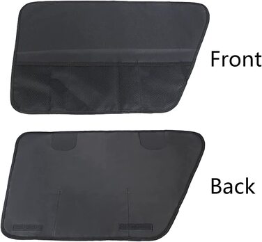 Чохол для автомобільних дверей CHLDYCST з 2 предметів, захист від подряпин для собак, захист автомобільних дверей, водонепроникний чорний для більшості моделей автомобілів (чорний)