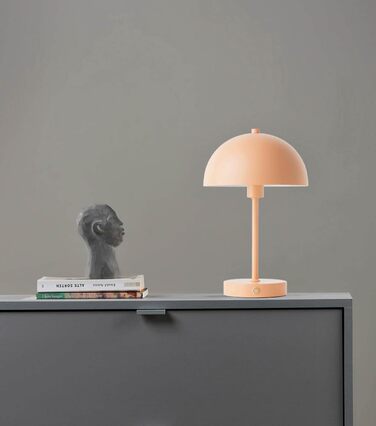 LED настільна лампа Mokebo® 'Leuchtturm' – бездротова, диммер, USB-C, ретро, металева, тепле світло