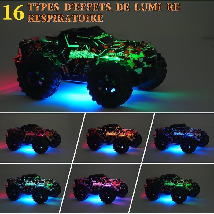 RC Автомобіль 1:18 Gelb - Швидкісний позашляховик 2.4GHz з LED, 25 км/год, 2 акумулятори для хлопчиків від 3 років