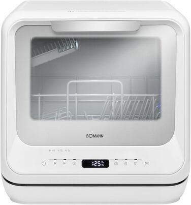 Посудомийна машина Bomann® TSG 5704: компактна, для кемпінгу, з підключенням/без, 36-70°C, 6 програм, 42 см