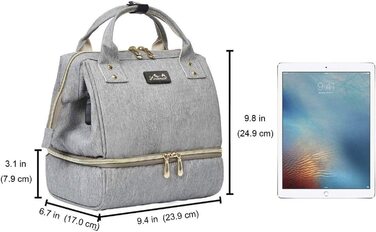 Сумка для пікніка Viedouce, ізольована сумка для ланчу, рюкзак для дитячих пелюшок, маленький рюкзак для сповивання, рюкзак для молоковідсмоктувача, мульт