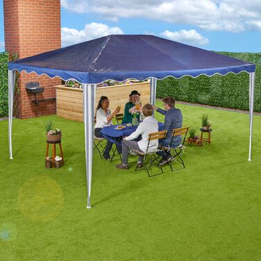 Павільйон Relaxdays Темний Блакитний 3x4 м