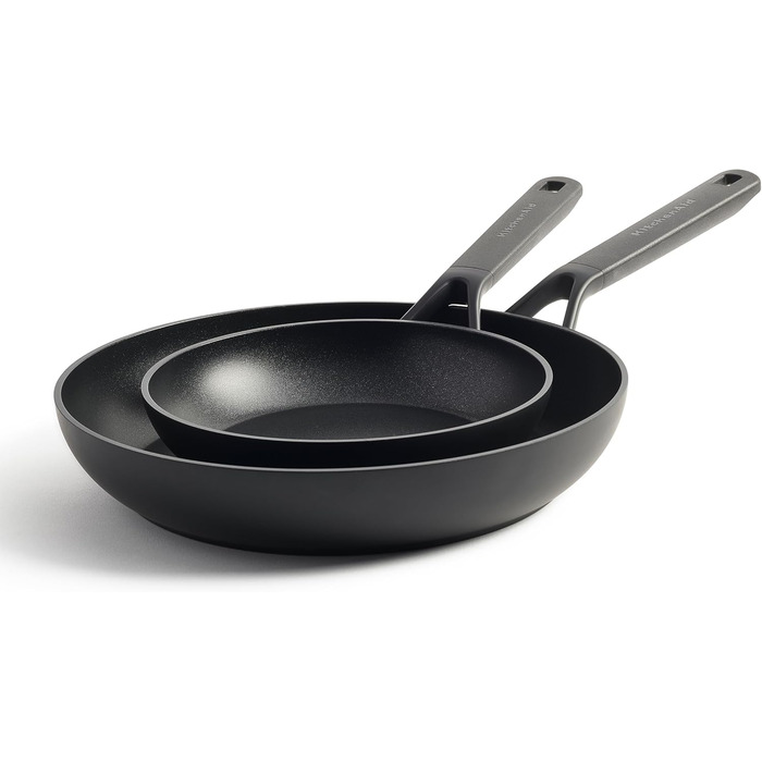 Сковорода KitchenAid 28 см Classic з антипригарним покриттям, алюміній, індукція, до 160°C, для посудомийної машини, ергономічна ручка